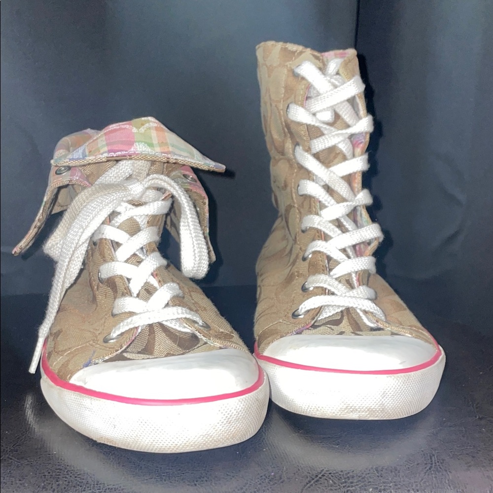 COACH Bonney high tops Size 9 womens GUC - Picture 5 of 17